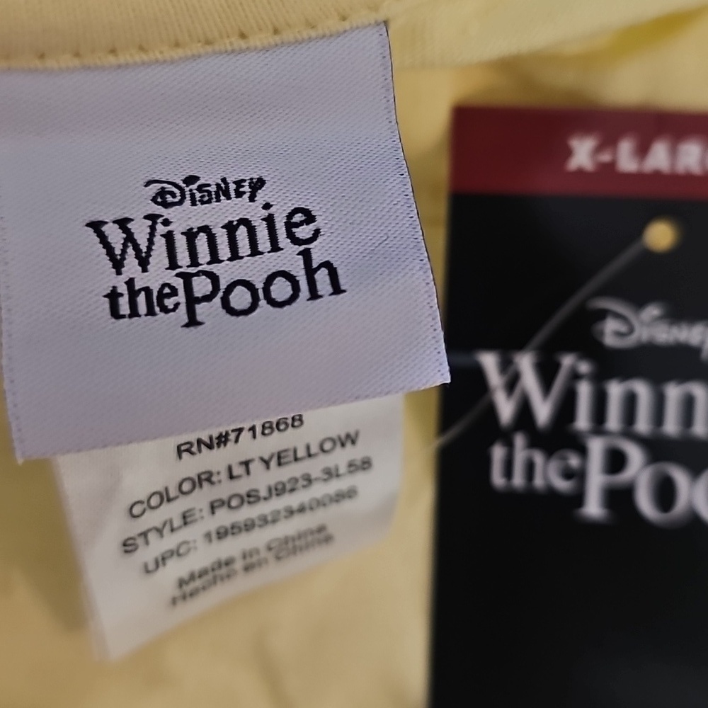 Disney Winnie The Pooh Women's Soft Short Sleeve Graphic Crochet Print - Picture 8 of 8
